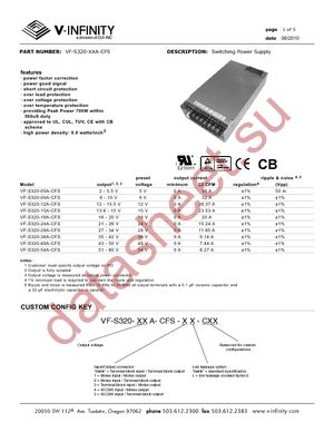 VF-S320-05A-CFS datasheet  